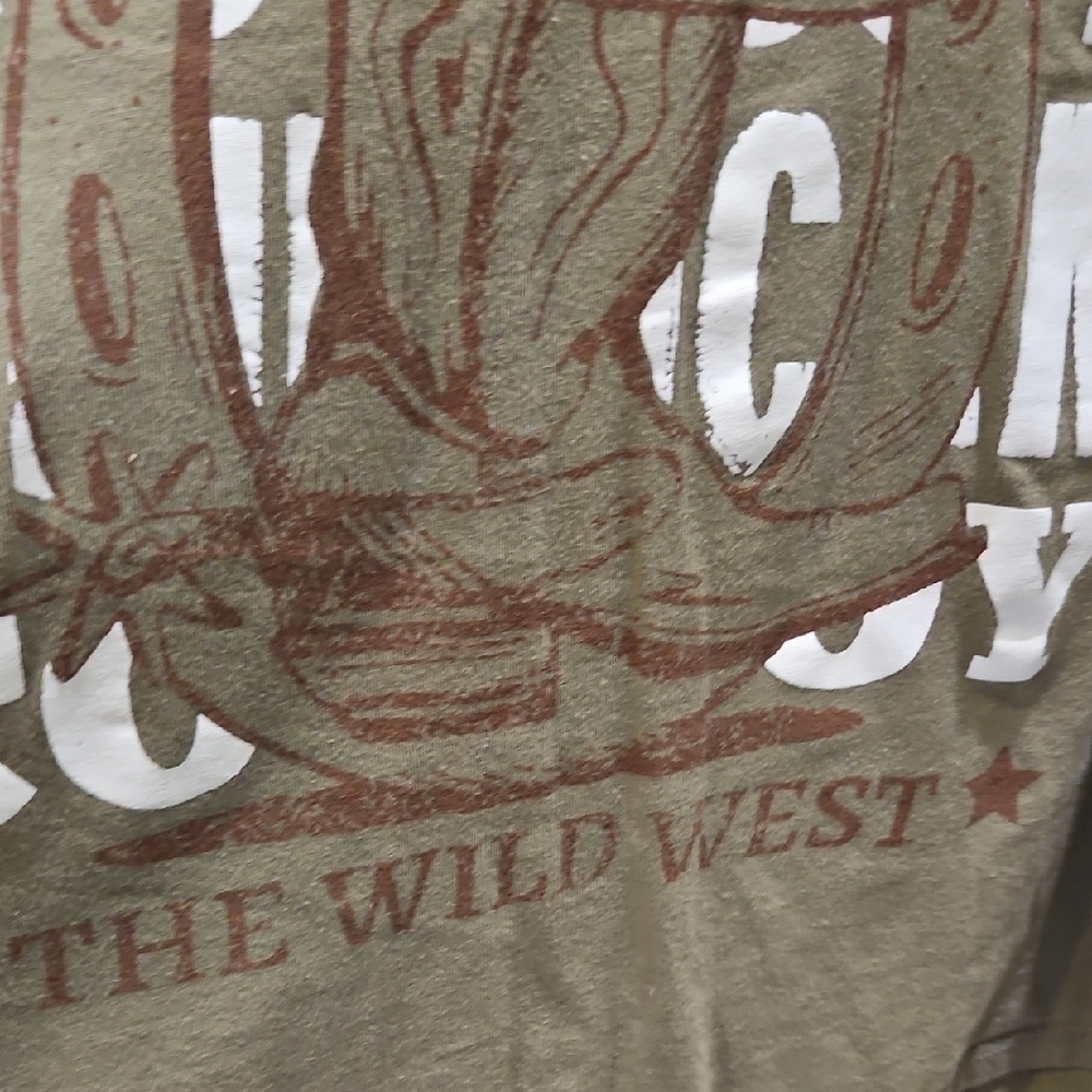 Olive Green Graphic Tee - Short Sleeve - Picture 3 of 3